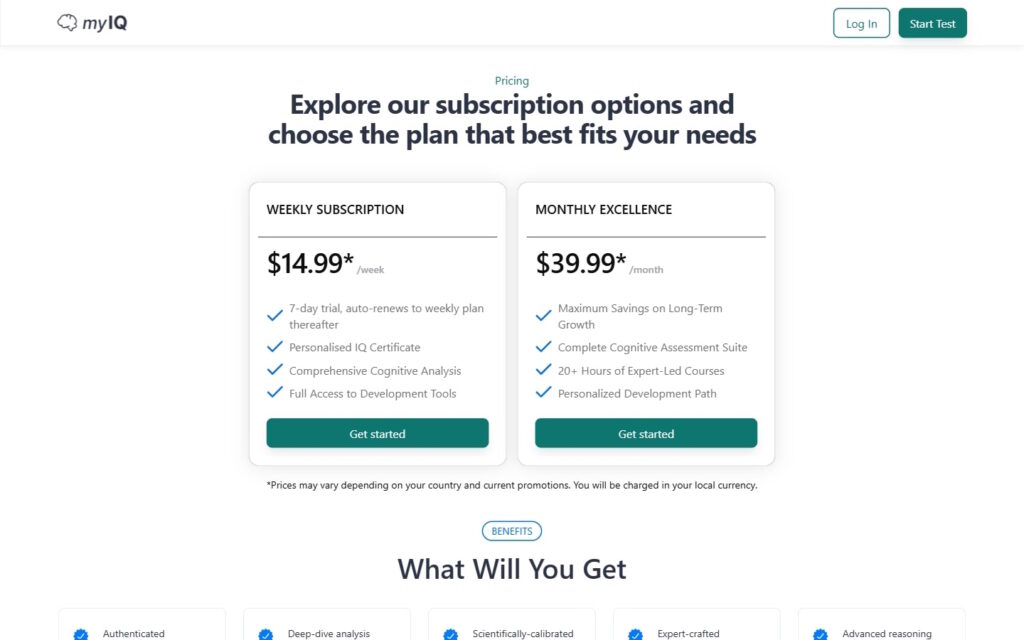 Review MyIQ