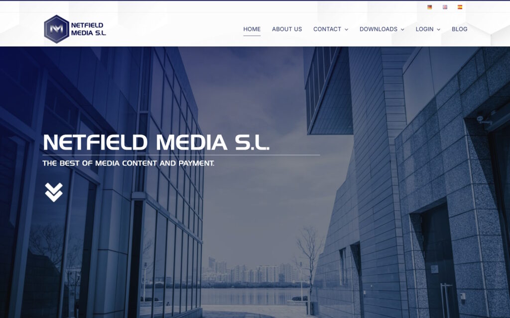 Netfield Media SL Startseite