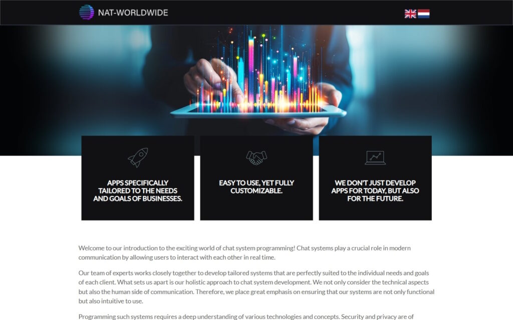 Review NAT Worldwide BV landing page