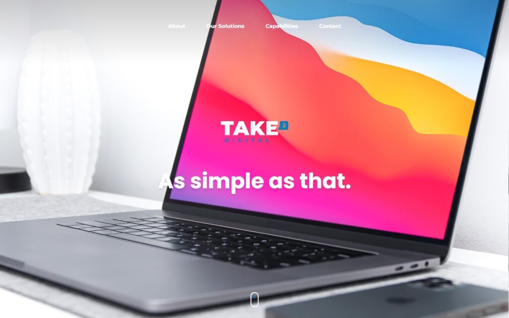 Take Two Digital Ltd landing page